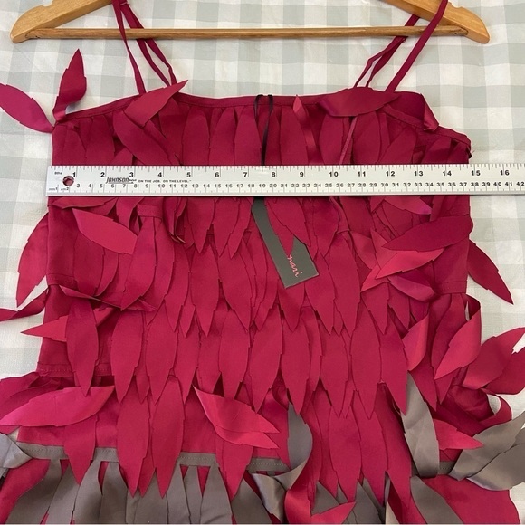 New With Tags Lulumari funky dress bodycon western danse line pink grey medium - Picture 11 of 16